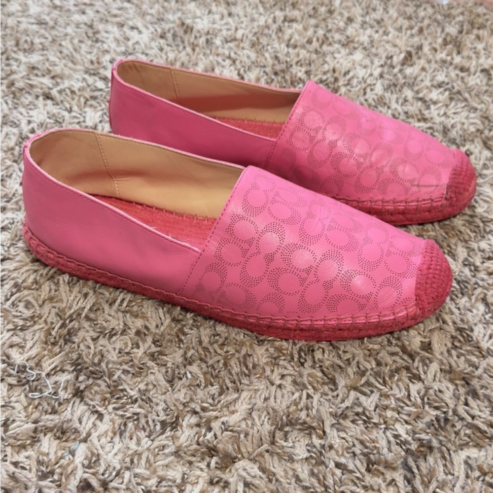Pink Espadrille Flats